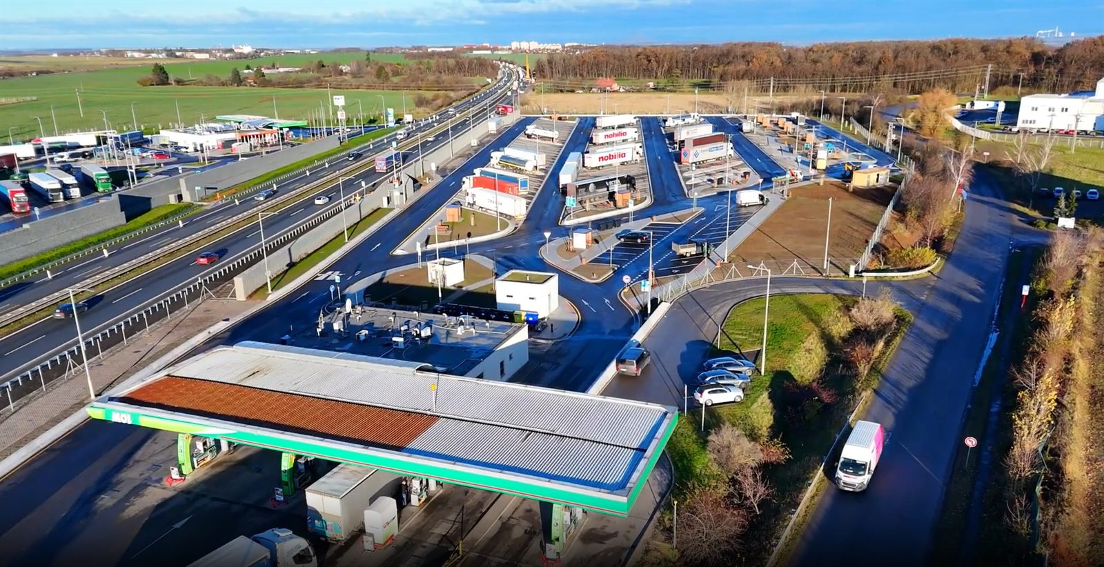 Rozšíření odpočívky Klíčany km 2,85 – pravá strana